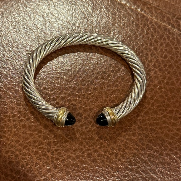 Cable Classics Color Bracelet with Black Onyx and 14K Yellow Gold